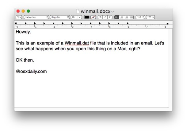 third party winmail.dat viewer for mac